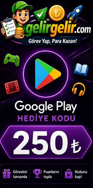 Play Store 250 TL Kod